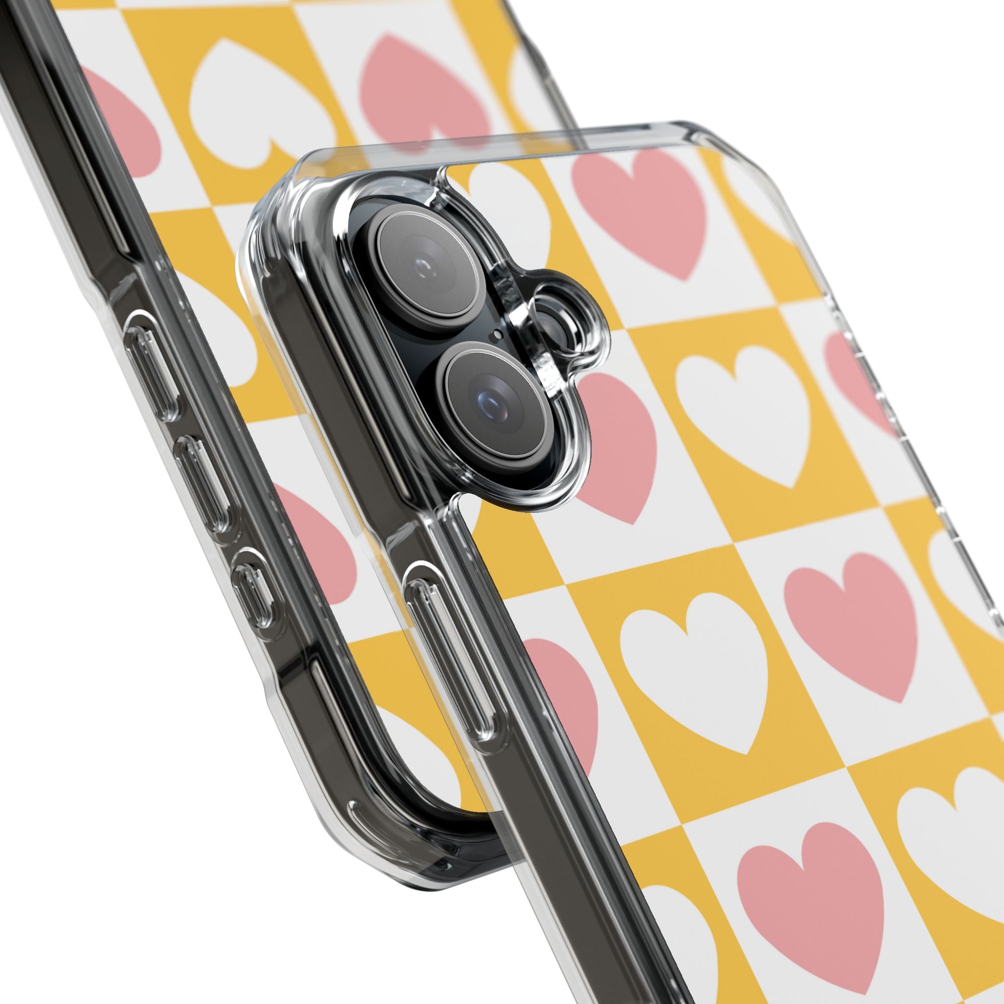 Heart Grid Harmony iPhone Case - Impact