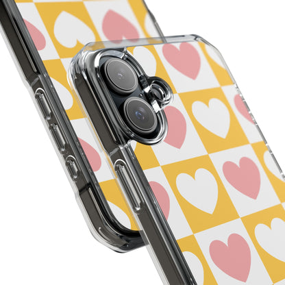 Heart Grid Harmony iPhone Case - Impact