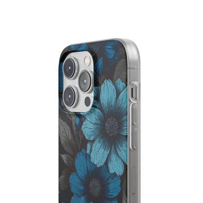 Blue Petal Radiance iPhone 14 Pro Case - Soft