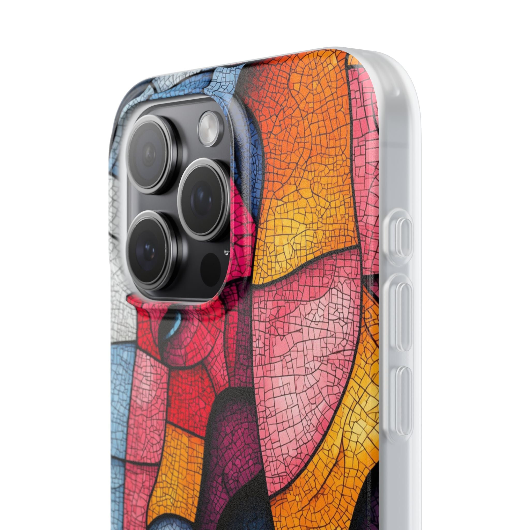 Elephant Mosaic iPhone 15 Pro Max Case - Soft