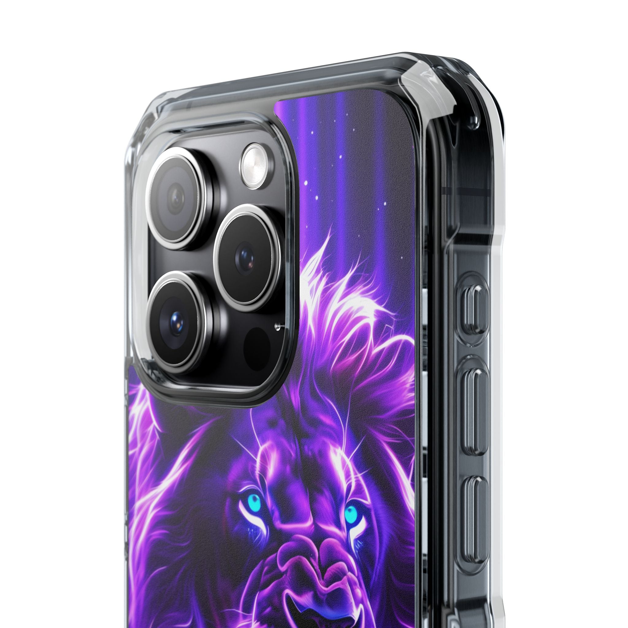 Neon Lion Majesty iPhone Case - Impact