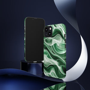 Verdant Wave Elegance - Schutzhülle fürs Telefon