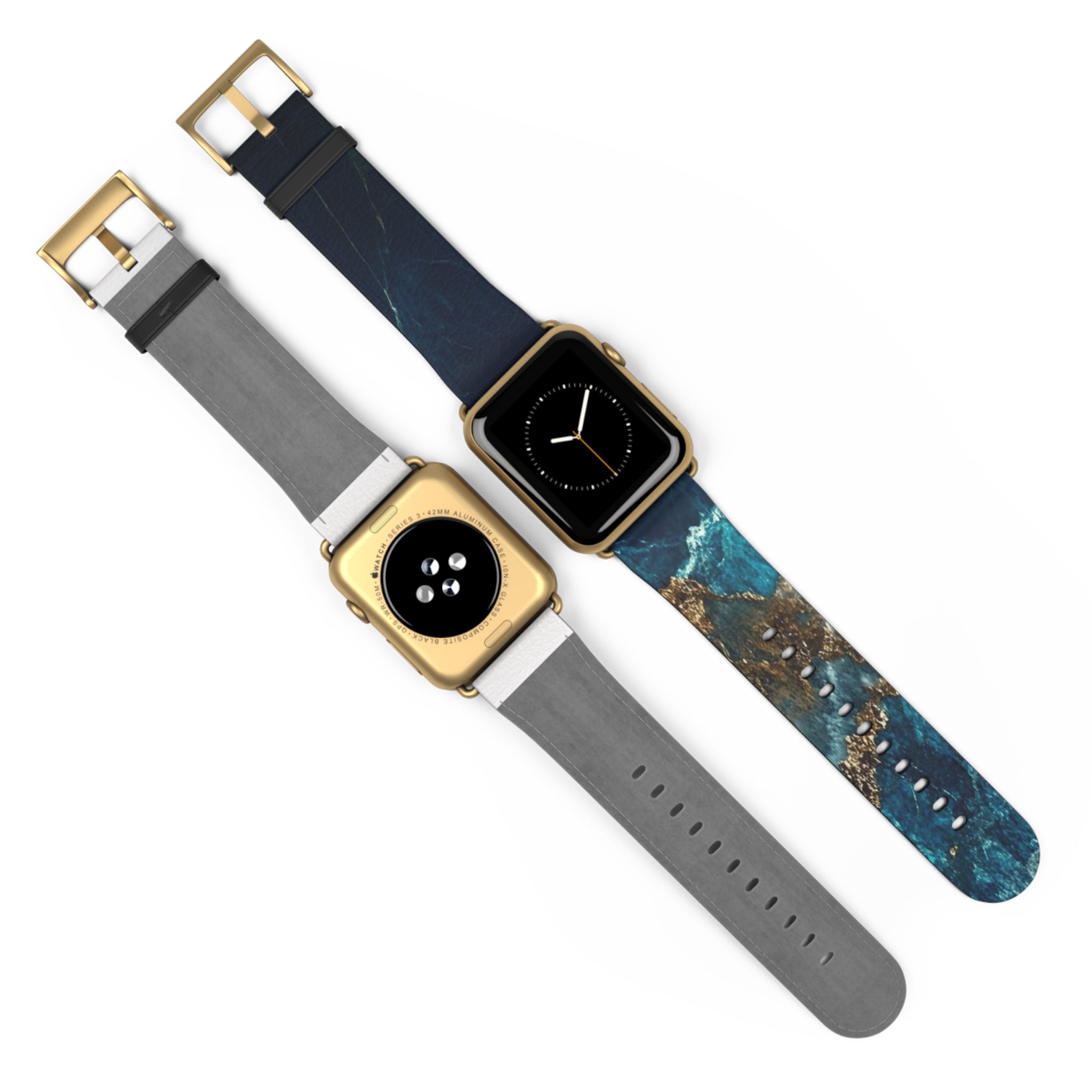 Golden Fracture Teal - Watch Band