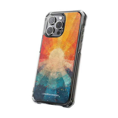 Sunburst Energy - Clear Impact iPhone 15 Phone Case