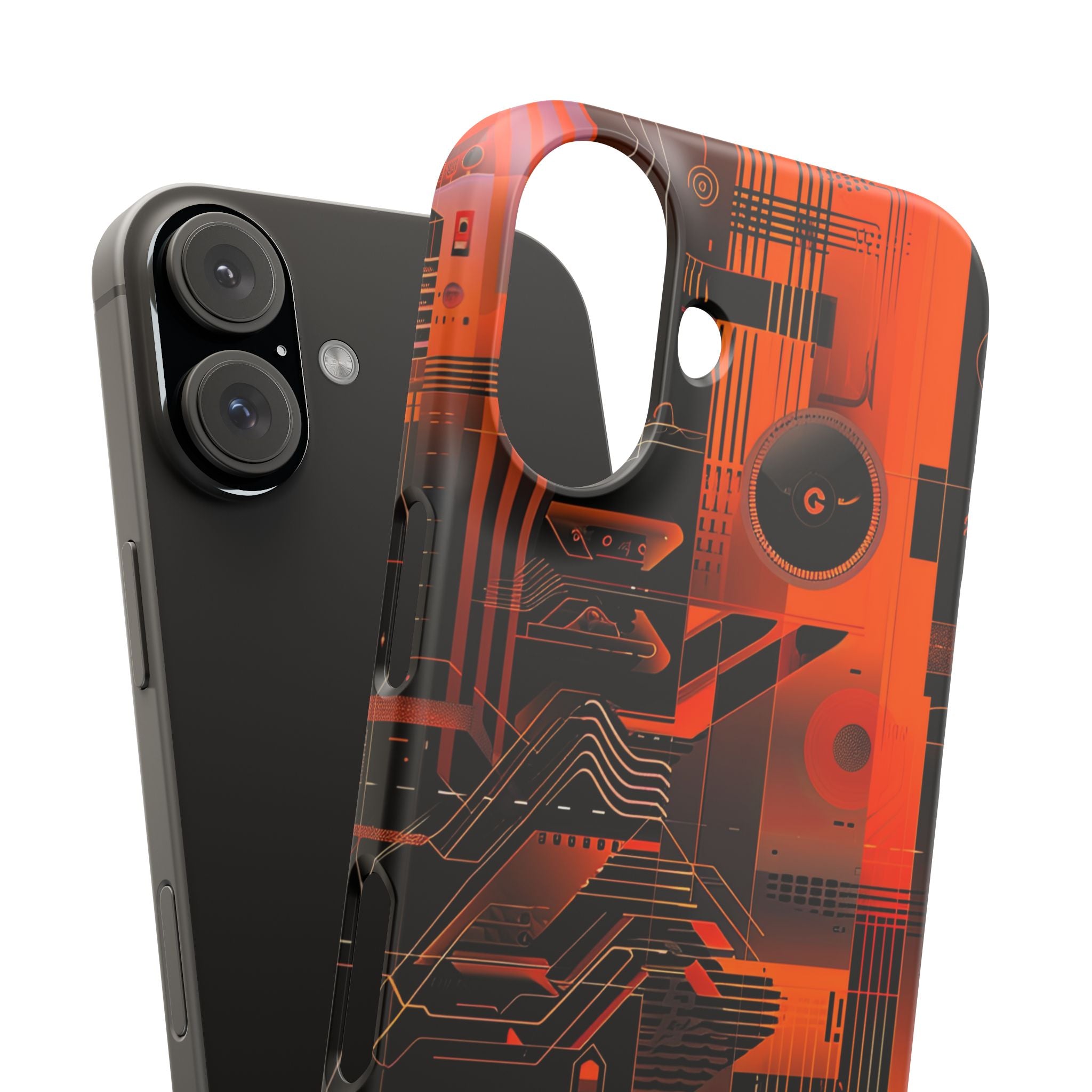 Gradient Circuitburst iPhone 16 - Slim Phone Case