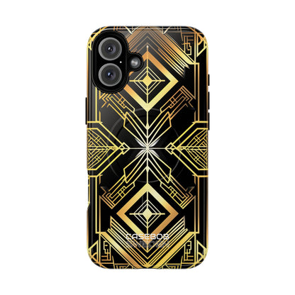 Golden Geometric Symphony iPhone 16 - Tough+