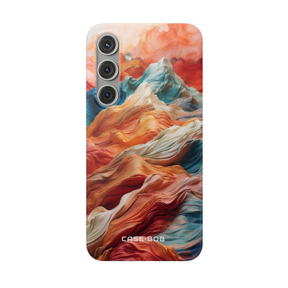 Fabric Peaks Cream Samsung S24 Plus Case - Soft