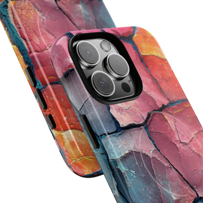 Cracked Earth Mosaic - Tough + MagSafe® iPhone 16 Phone Case