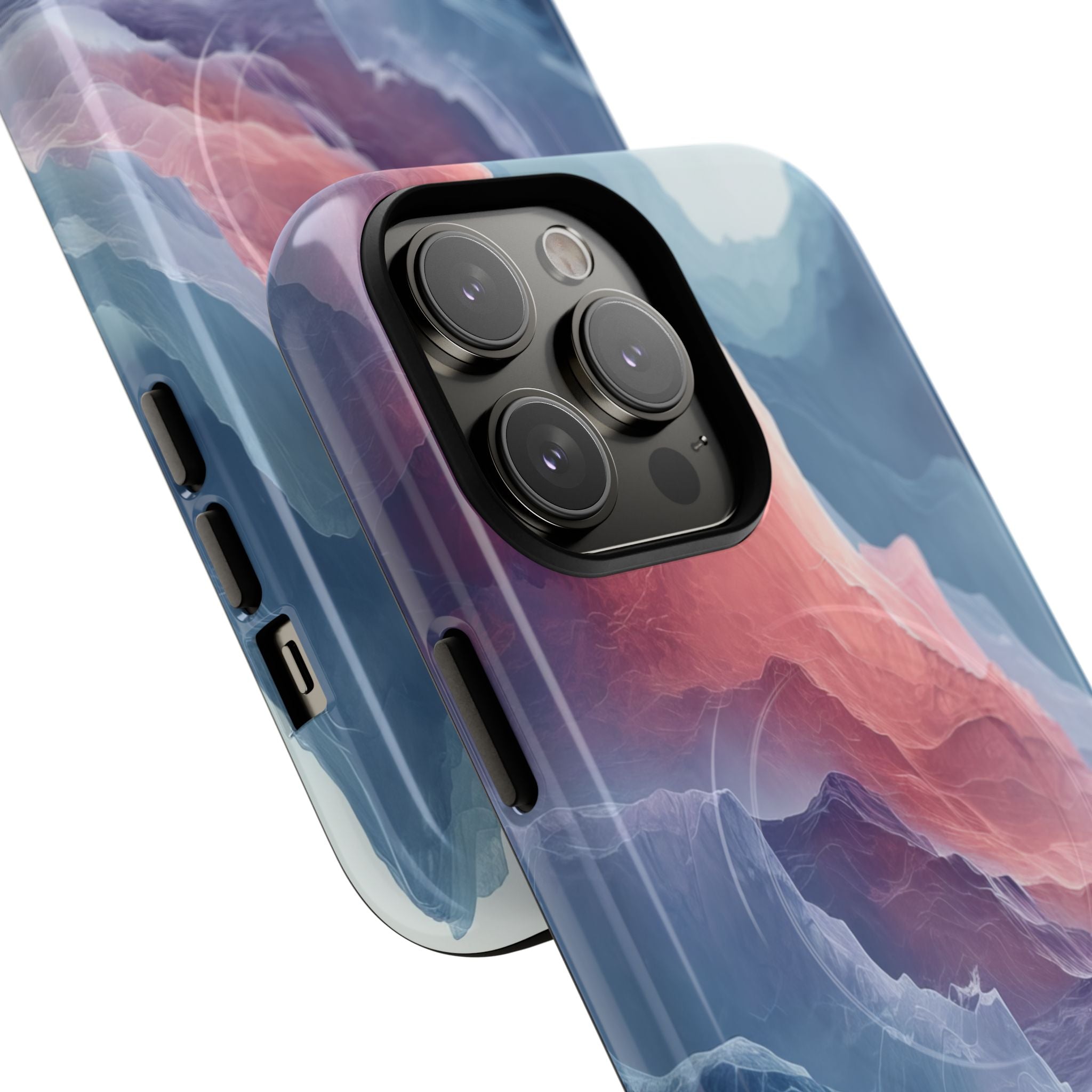 Mountain Wave Serenity - Tough + MagSafe® iPhone 14 Phone Case