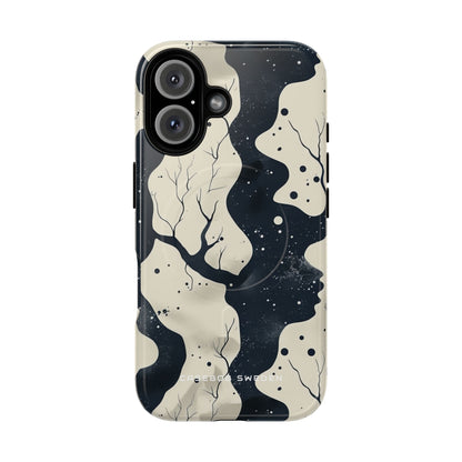 Organic Fluid Silhouettes with Cosmic Depth iPhone 16  Tough+ Phone Case