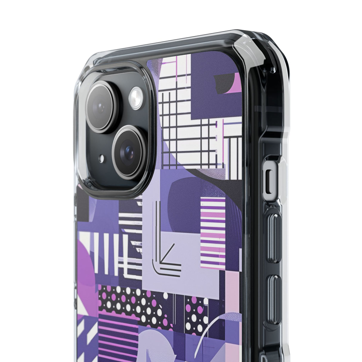 Ultra Violet Design | Handyhülle für iPhone (Clear Impact Case – magnetisch)