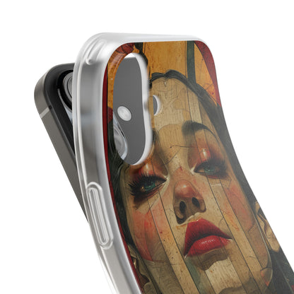 Bold Art Deco Portrait - Flexi iPhone 16 Phone Case