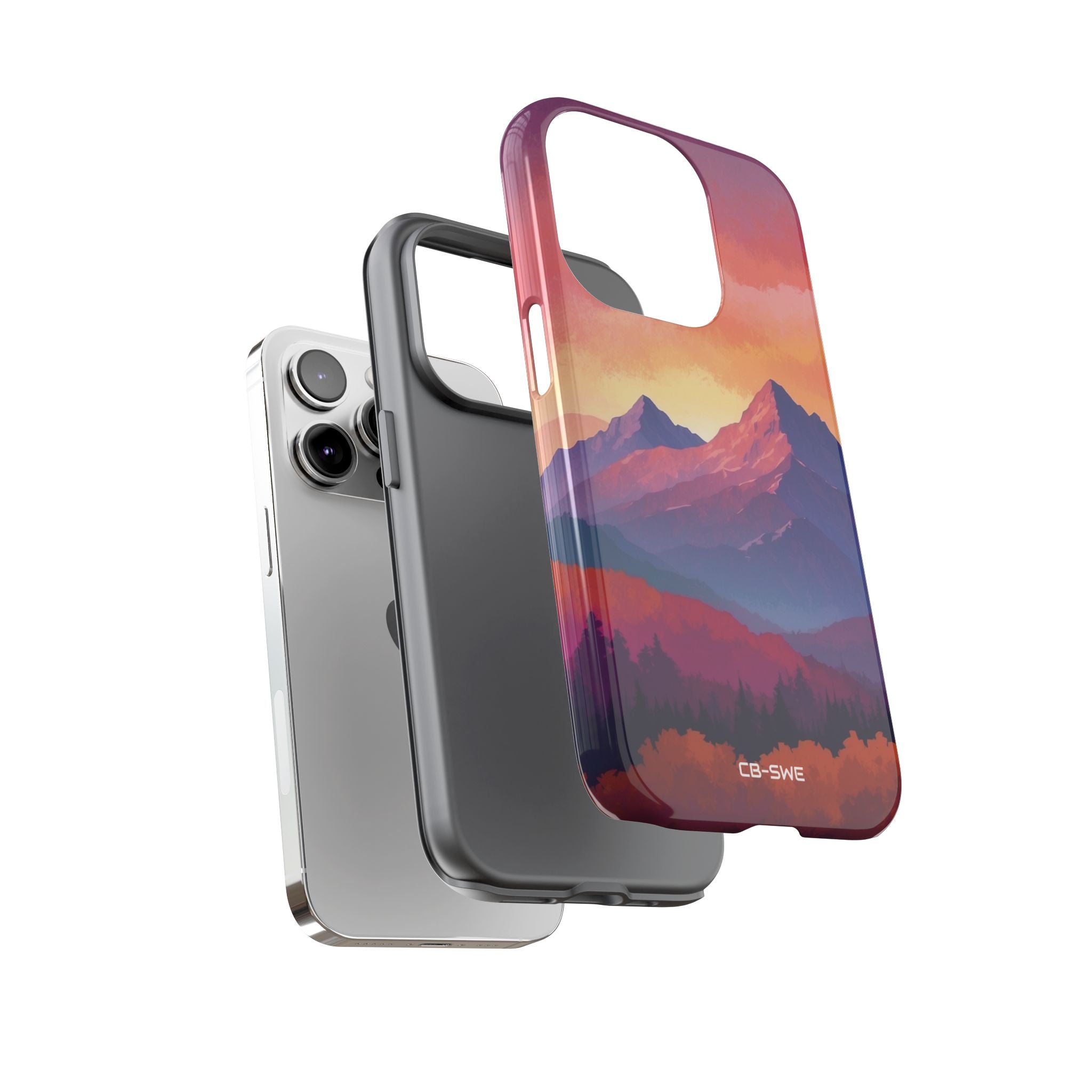 Mountain Peaks Rise - iPhone Case