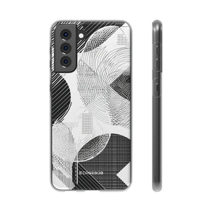 Monochrome Dynamics | Flexible Phone Case for Samsung Galaxy