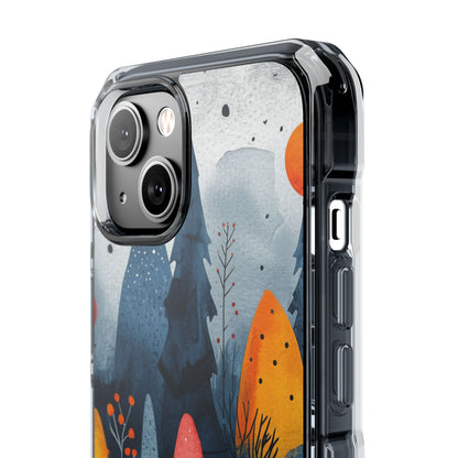 Whimsical Nature - Clear Impact iPhone 14 Phone Case