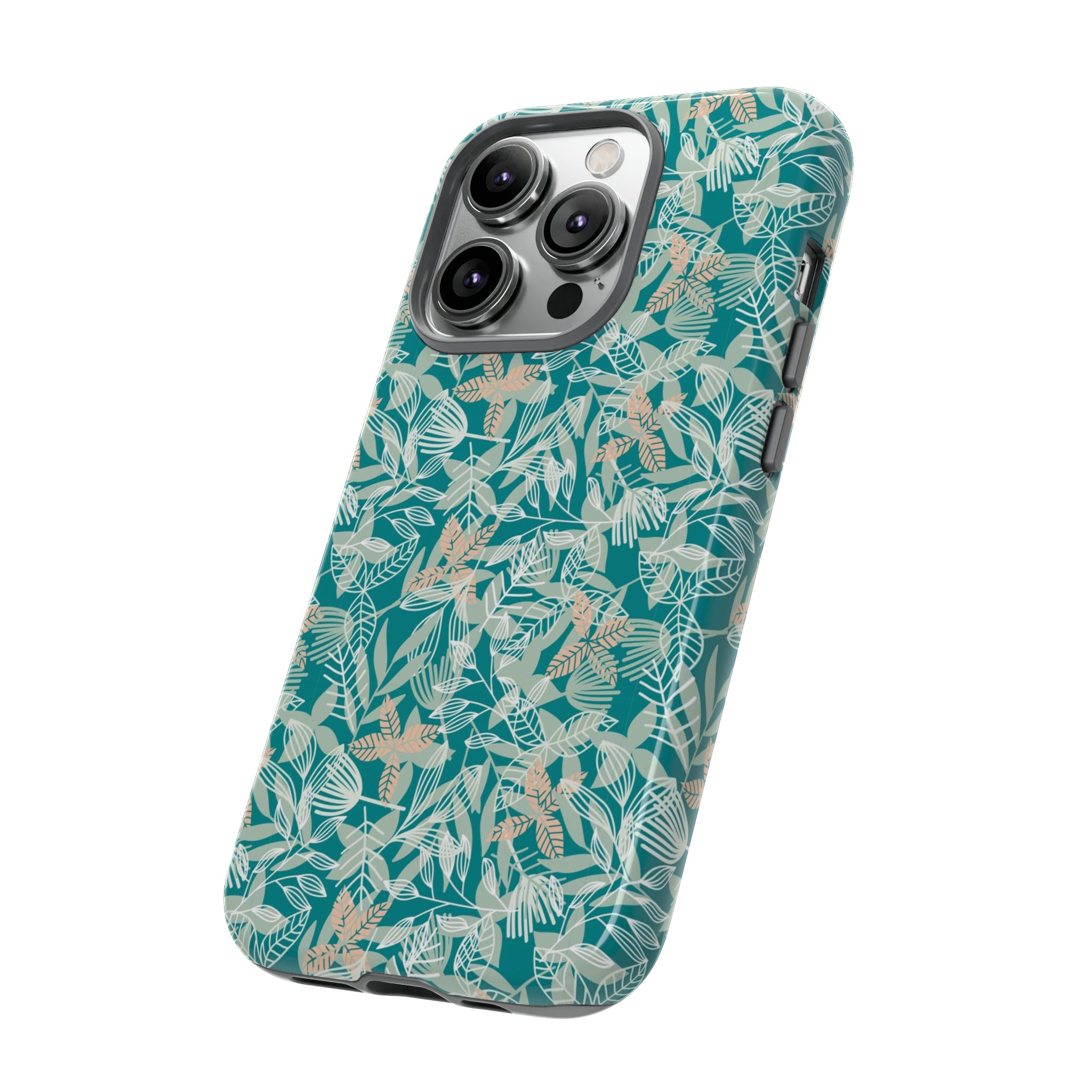 Dark Green Leaf Leaf - Protective Phone Case