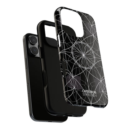 Symmetric Line Bloom iPhone 16 - Tough