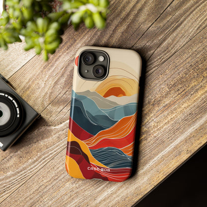 Sunlit Ridges iPhone 15 Case - Tough