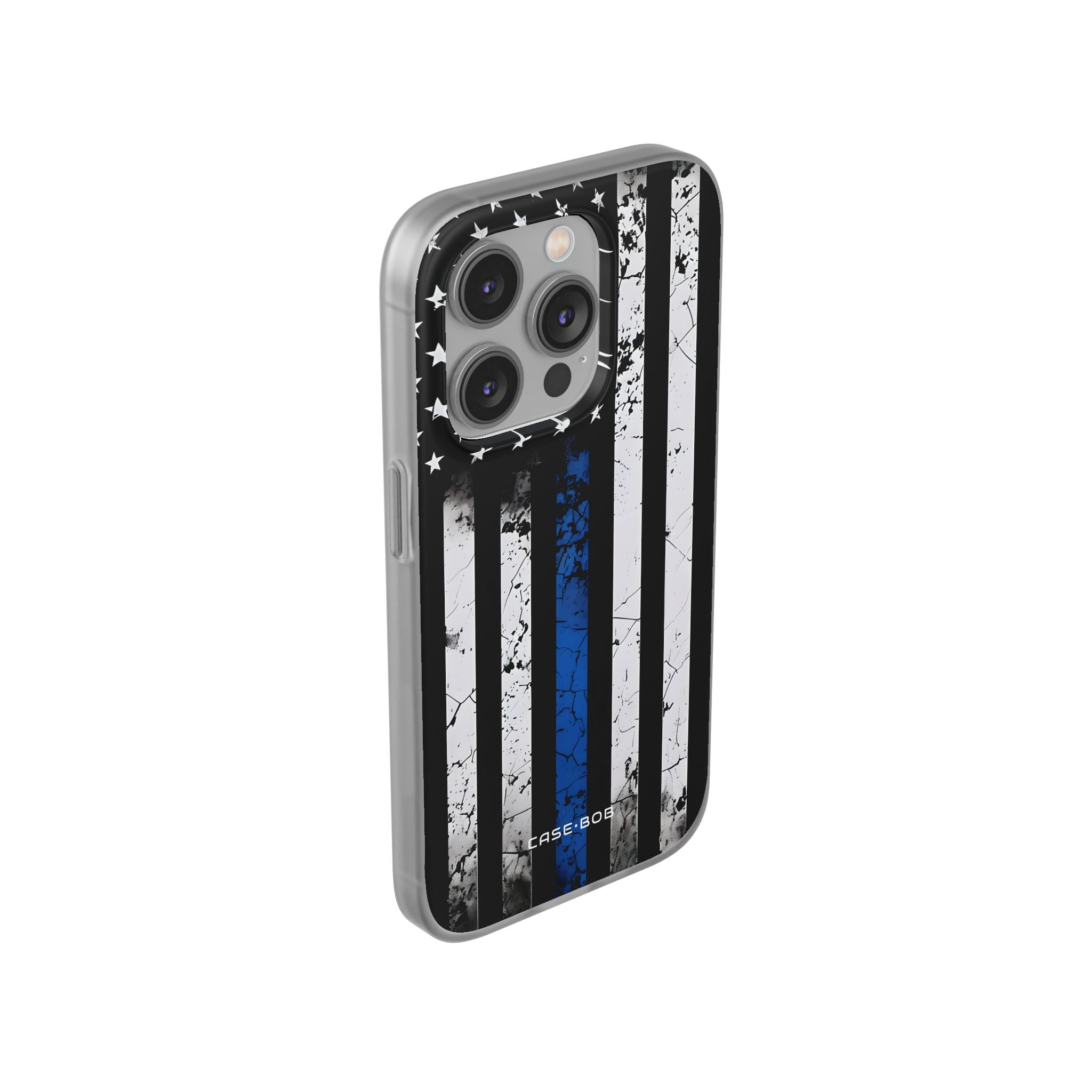 Blue Stripe Flag iPhone 14 Pro Case - Soft