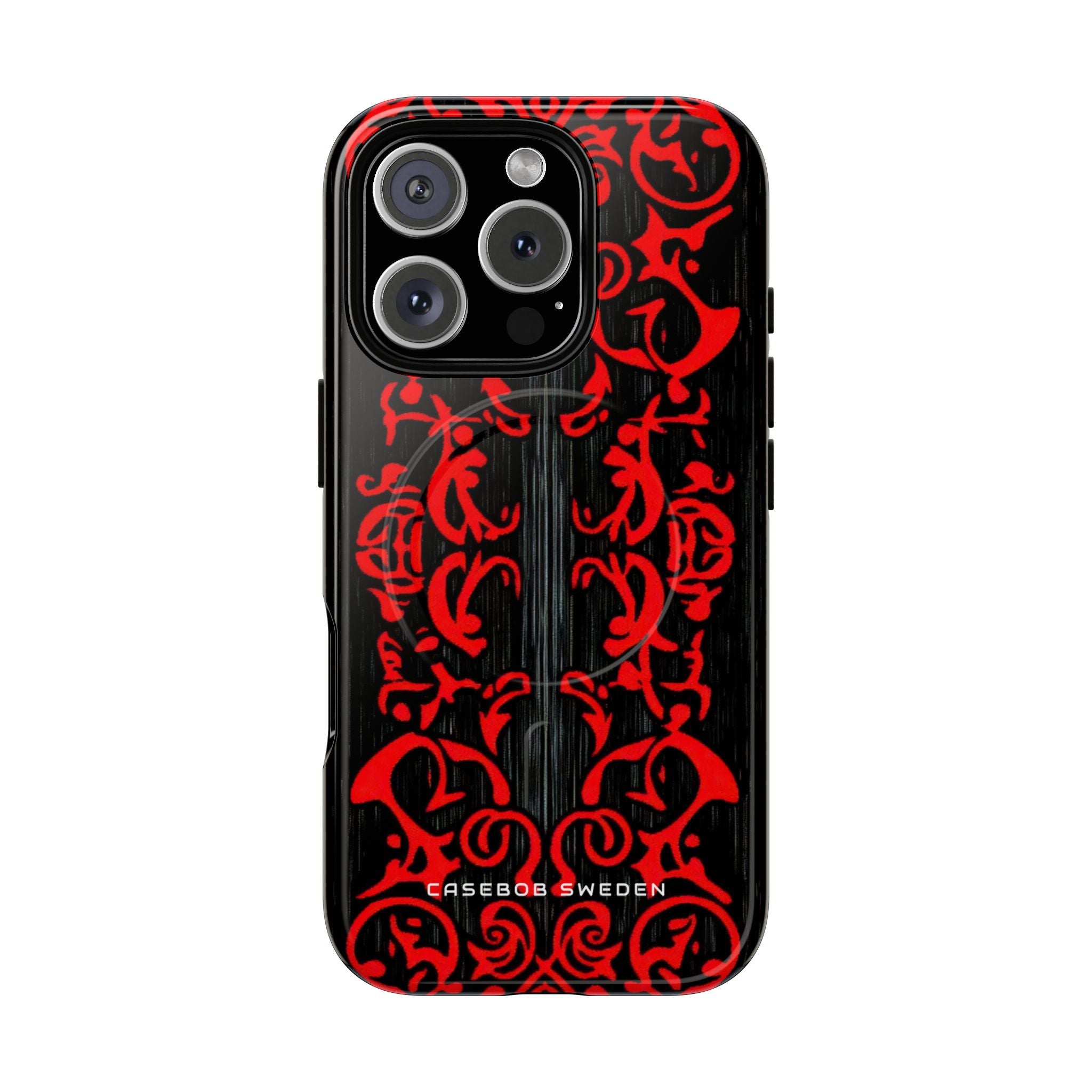 Gothic Crimson Symmetry iPhone 16 | Tough+ Phone Case