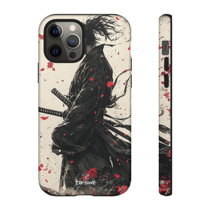 Falling Samurai Petals - iPhone Case
