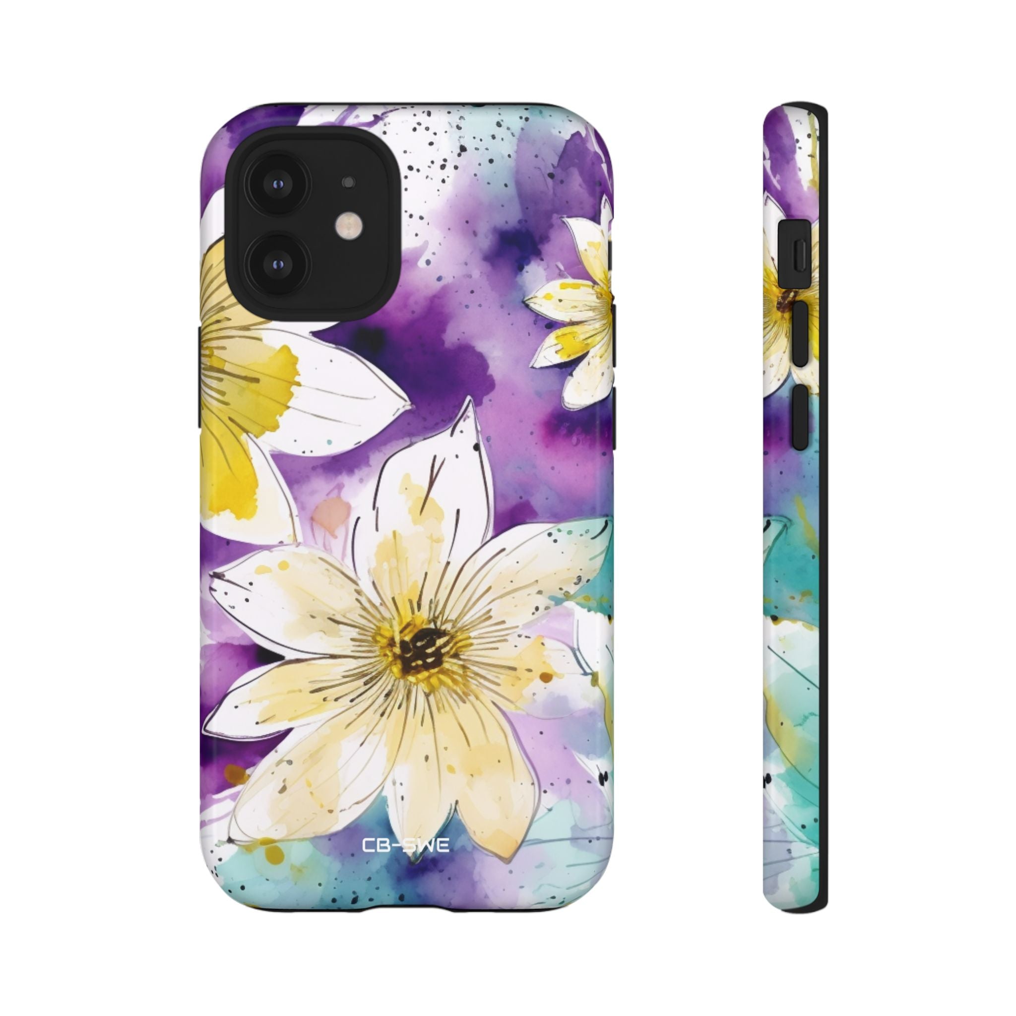 Vibrant Watercolor Flowers - iPhone Case