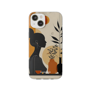 Modern Silhouette Tranquility | Flexible Phone Case for iPhone