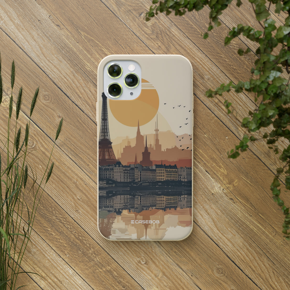 Parisian Sunset Serenity | Biodegradable Phone Case