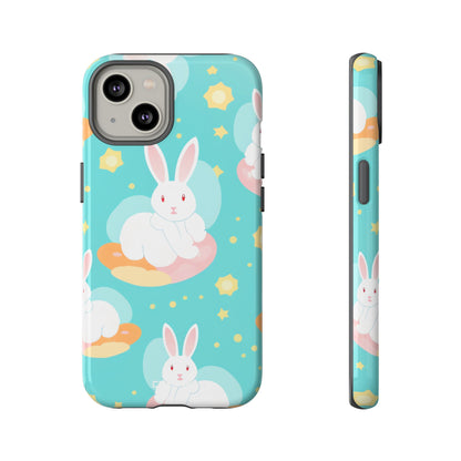 Bunnies Float Dreamily - iPhone Case
