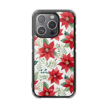 Poinsettias Bloom Bright iPhone Case - Impact