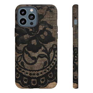 Broomrose Gothic Flower - Protective Phone Case