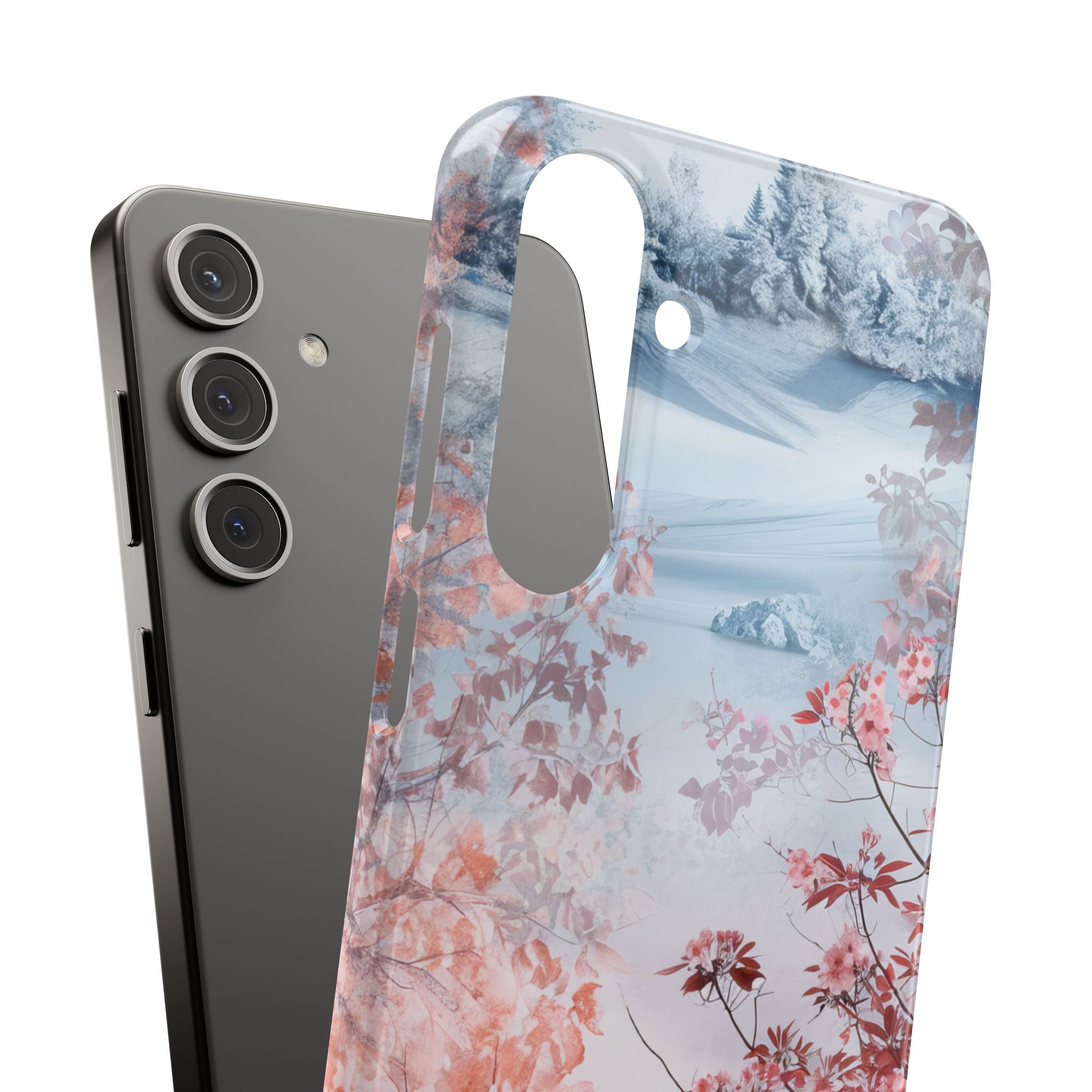 Floral Serenity Case - Slim Samsung S24 Phone Case