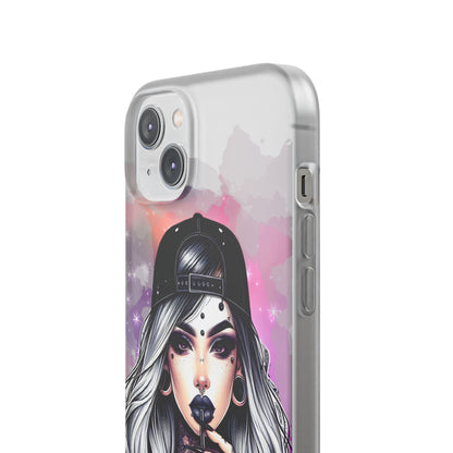 Silver Sip Nebula iPhone 14 Plus Case - Soft