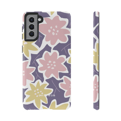 Purple Happy Flower - Protective Phone Case