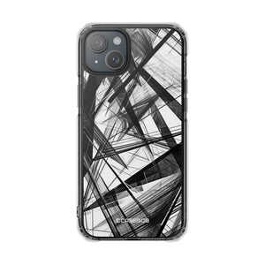 Monochrome Chaos - Phone Case for iPhone (Clear Impact - Magnetic)