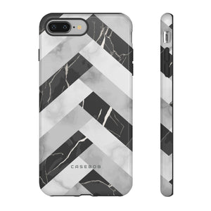 Grey Herringbone - Protective Phone Case