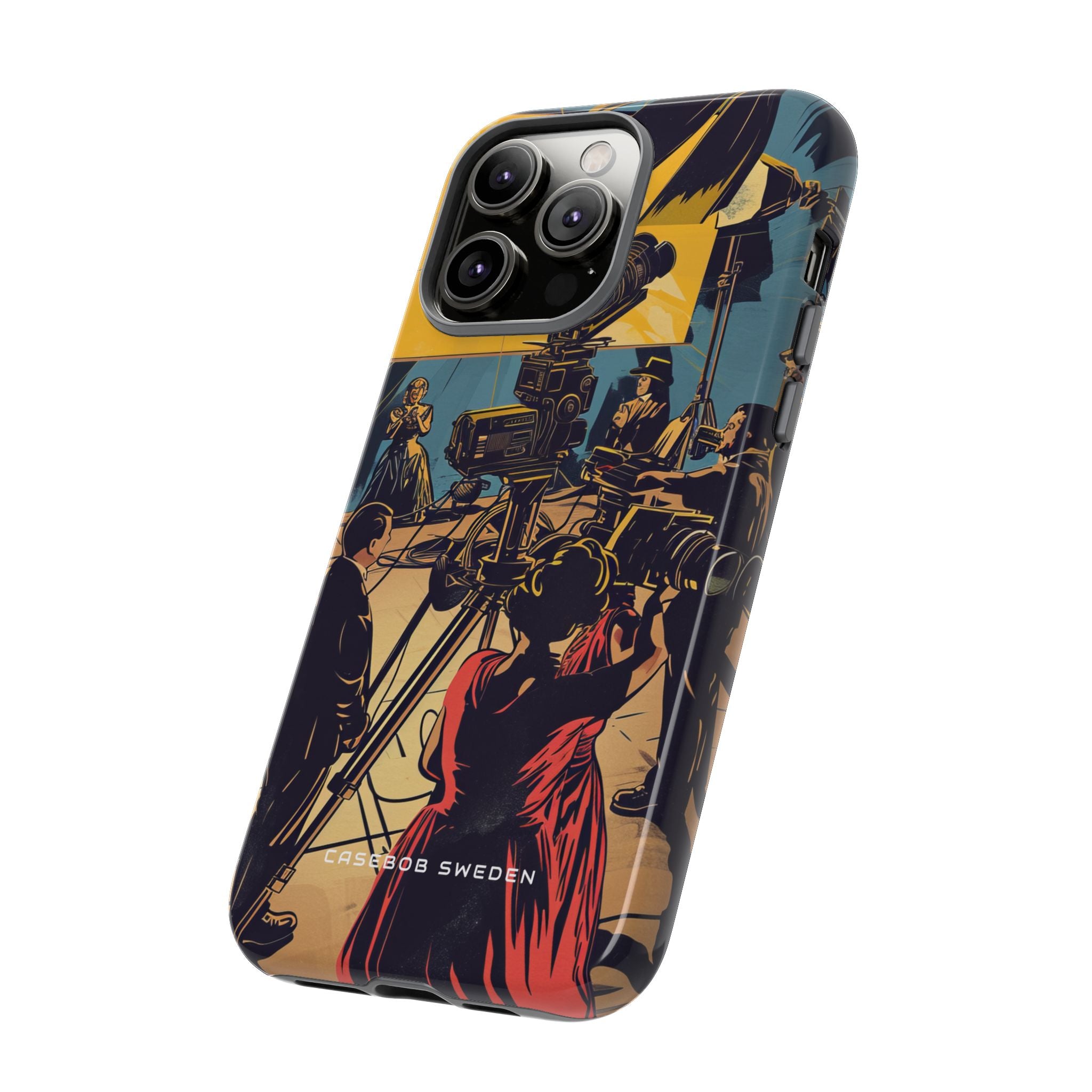 Golden Era Cinematic Spotlight iPhone 14 - Tough Phone Case