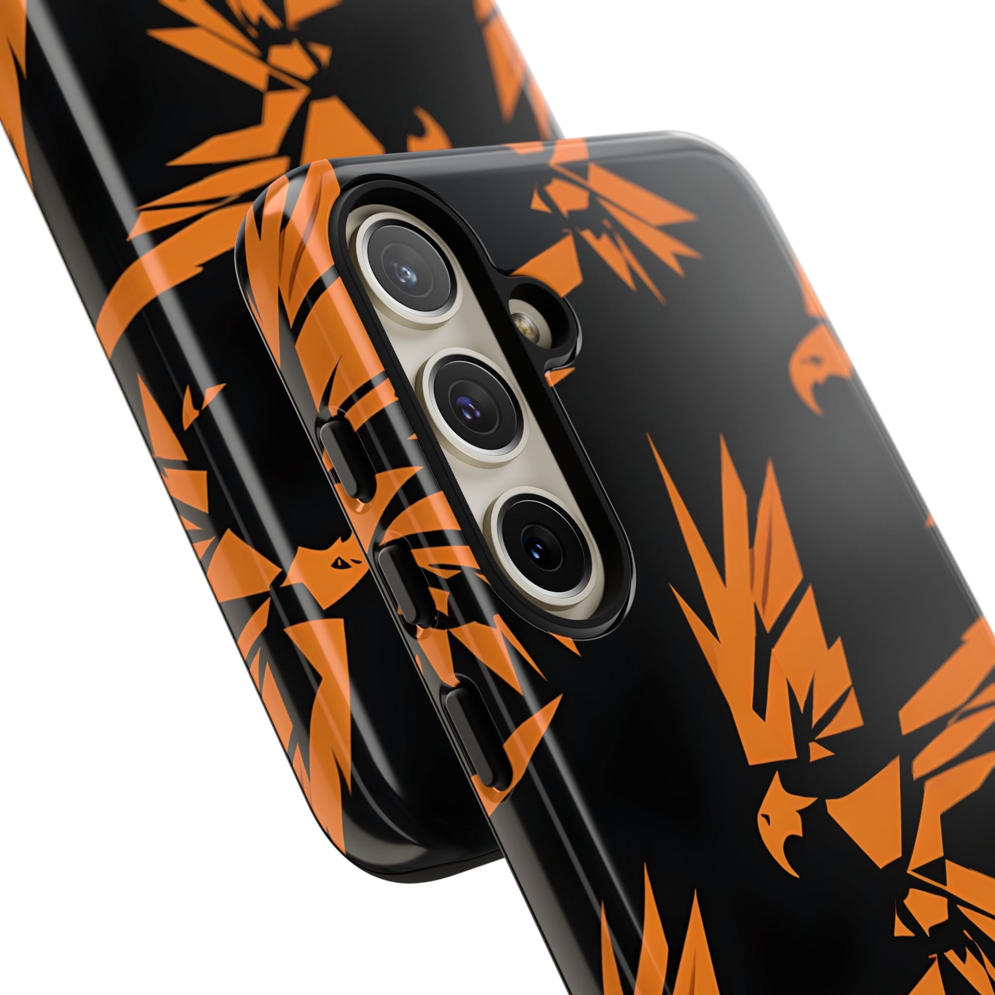 Amber Orange Stylized Eagle Sticker Samsung S24 - Tough