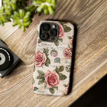 Roses & Love Letters - Protective Phone Case