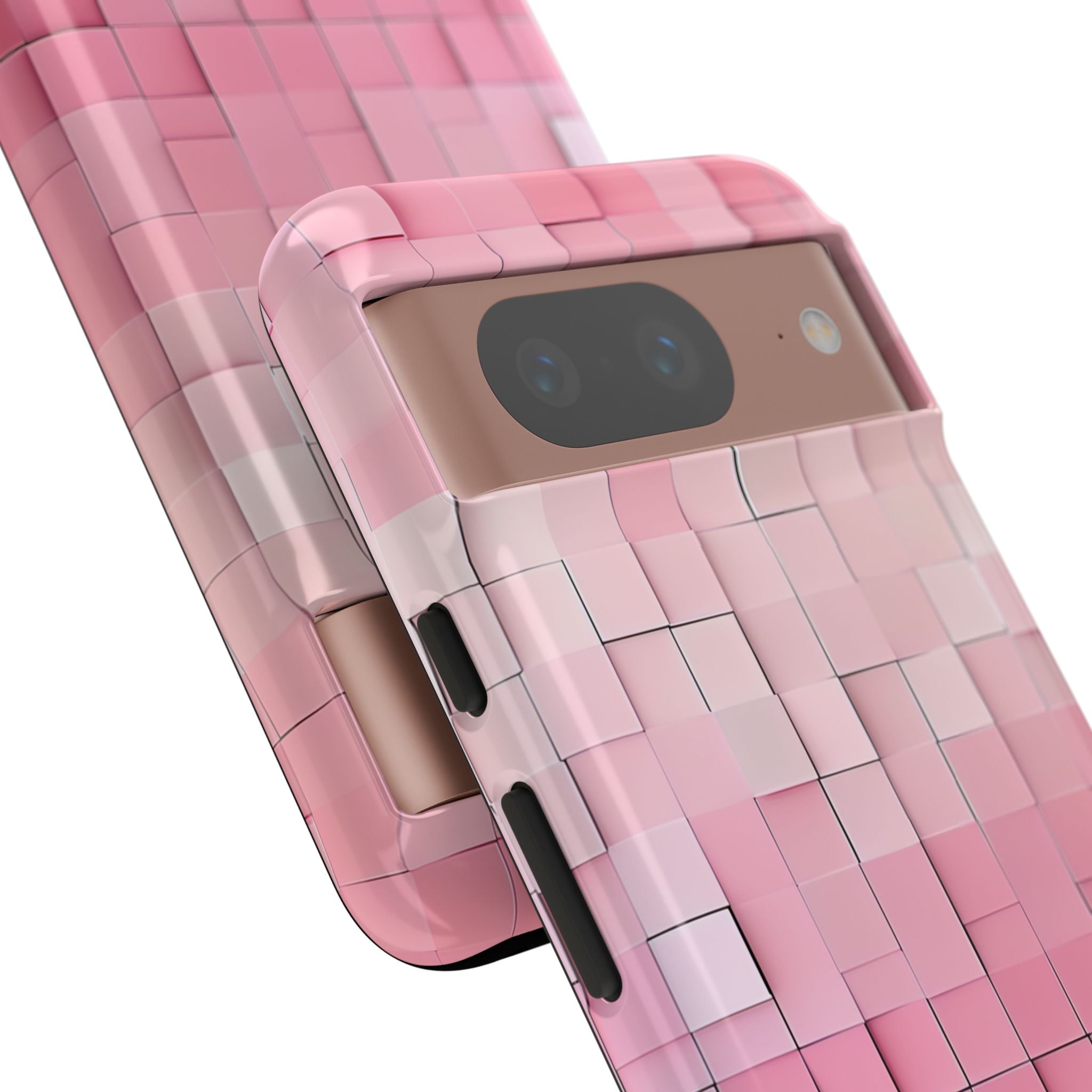 Gradient Pink Mosaic Google Pixel 8 - Tough Phone Case