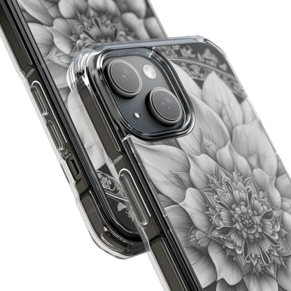 Cosmic Floral Mandala iPhone 15 - Impact Clear+