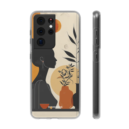 Modern Silhouette Tranquility | Flexible Phone Case for Samsung Galaxy