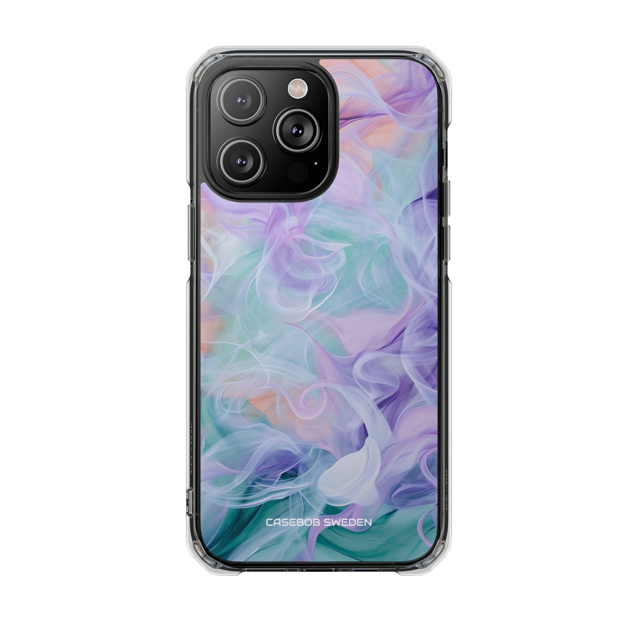 Purple Peach Whirl - Clear Impact iPhone 14 Phone Case