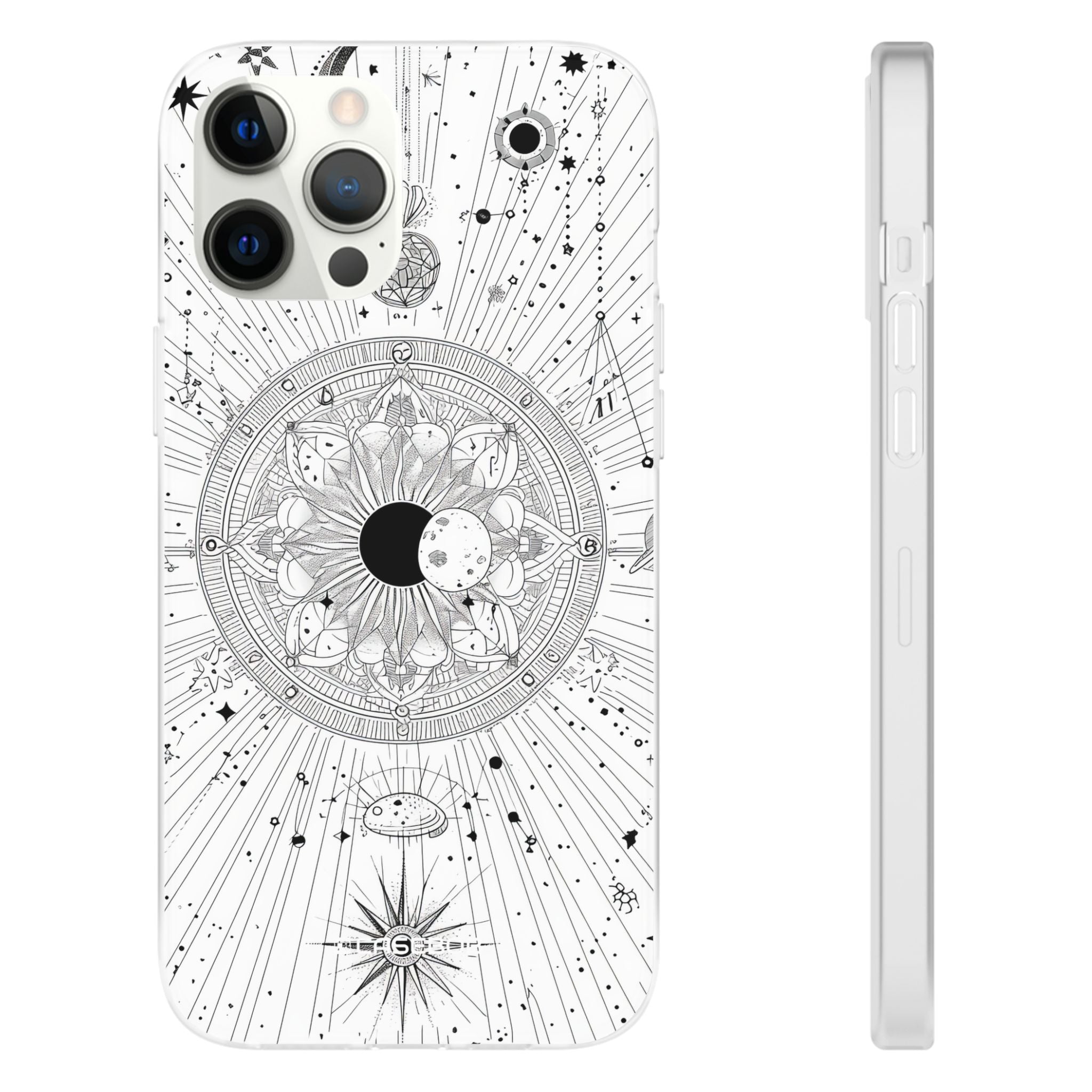 Celestial Mandala Mystique | Flexible Phone Case for iPhone