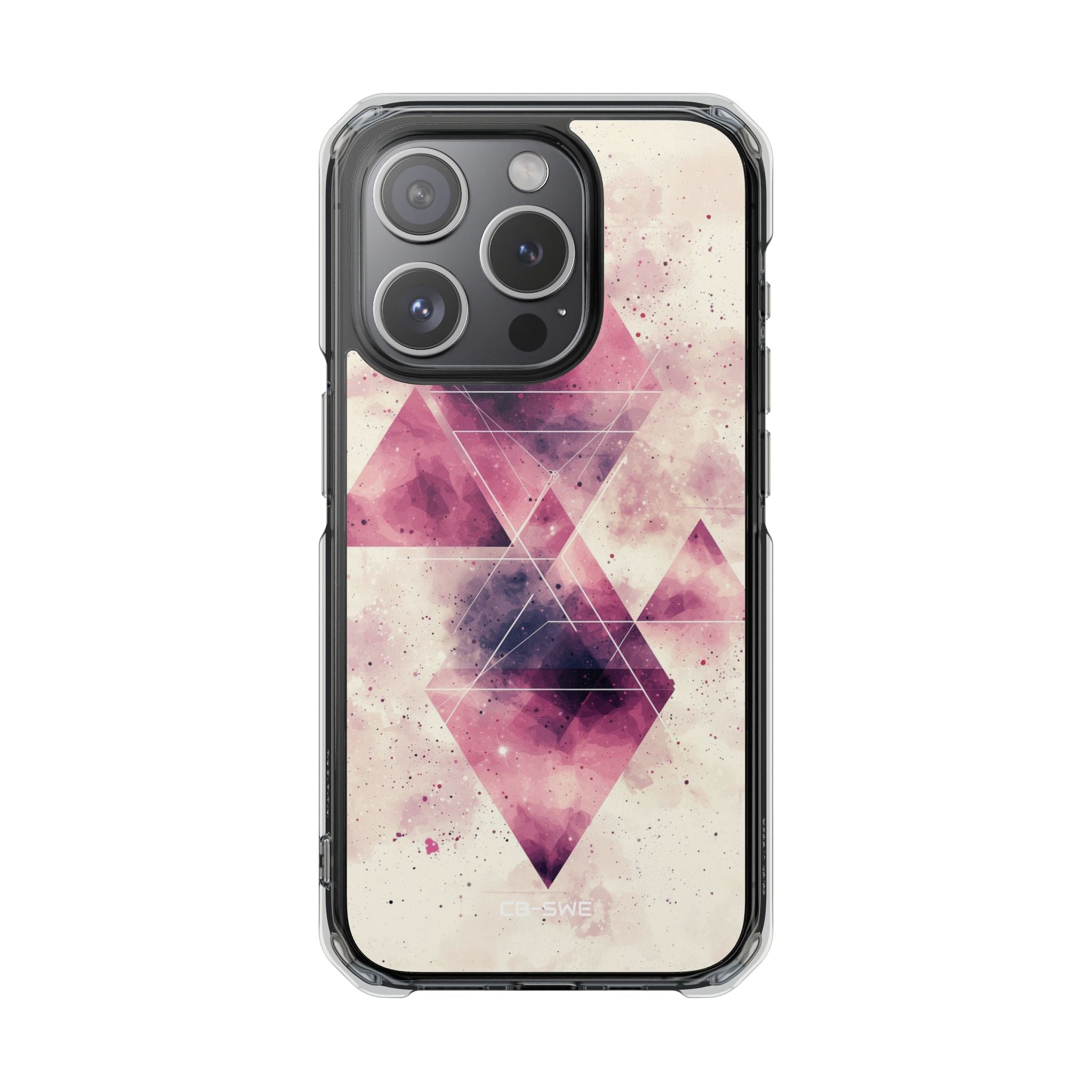 Triangles Overlap Serenity iPhone Case - Impact