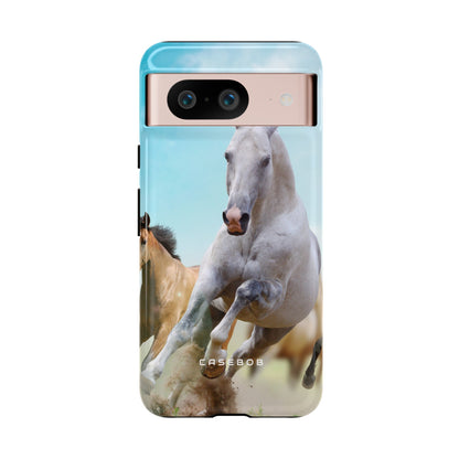 Blue Sky Horses - Protective Phone Case