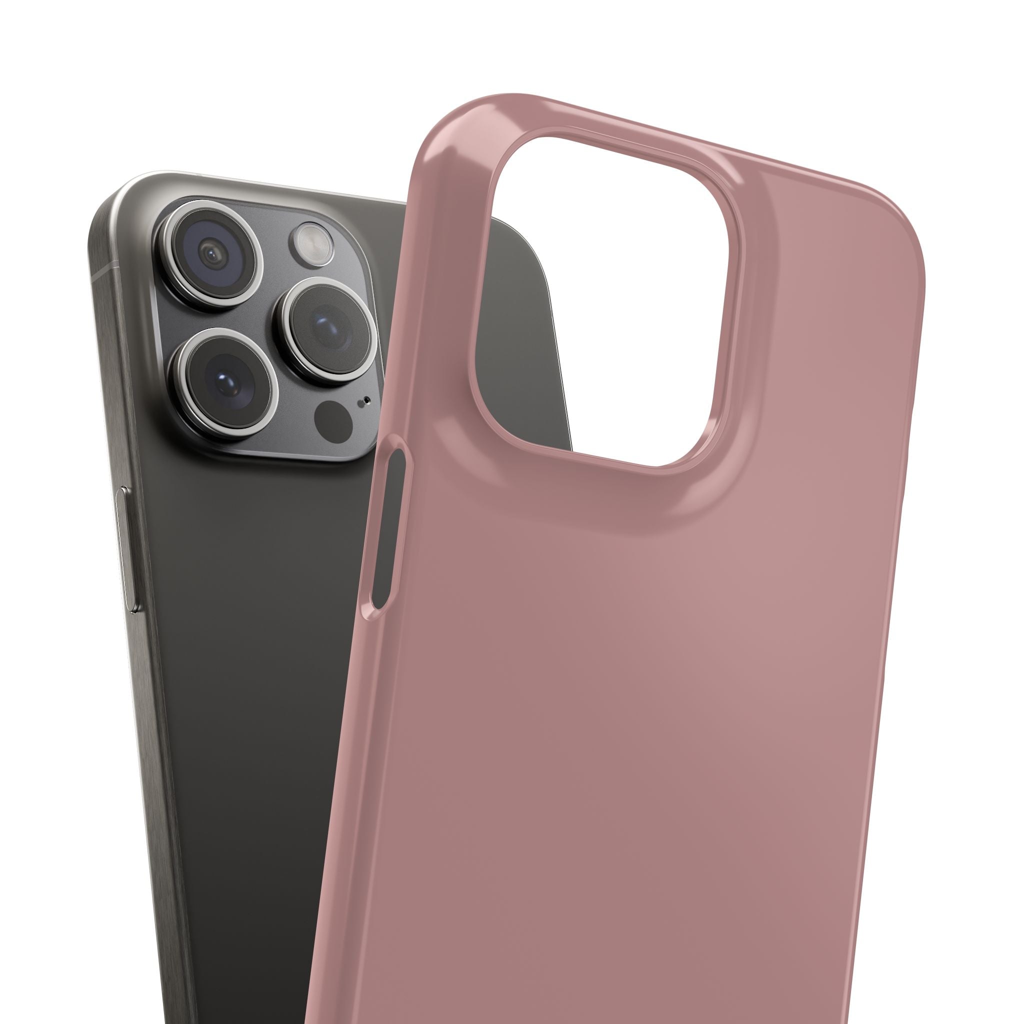 Rosy Brown iPhone 15 - Slim Phone Case