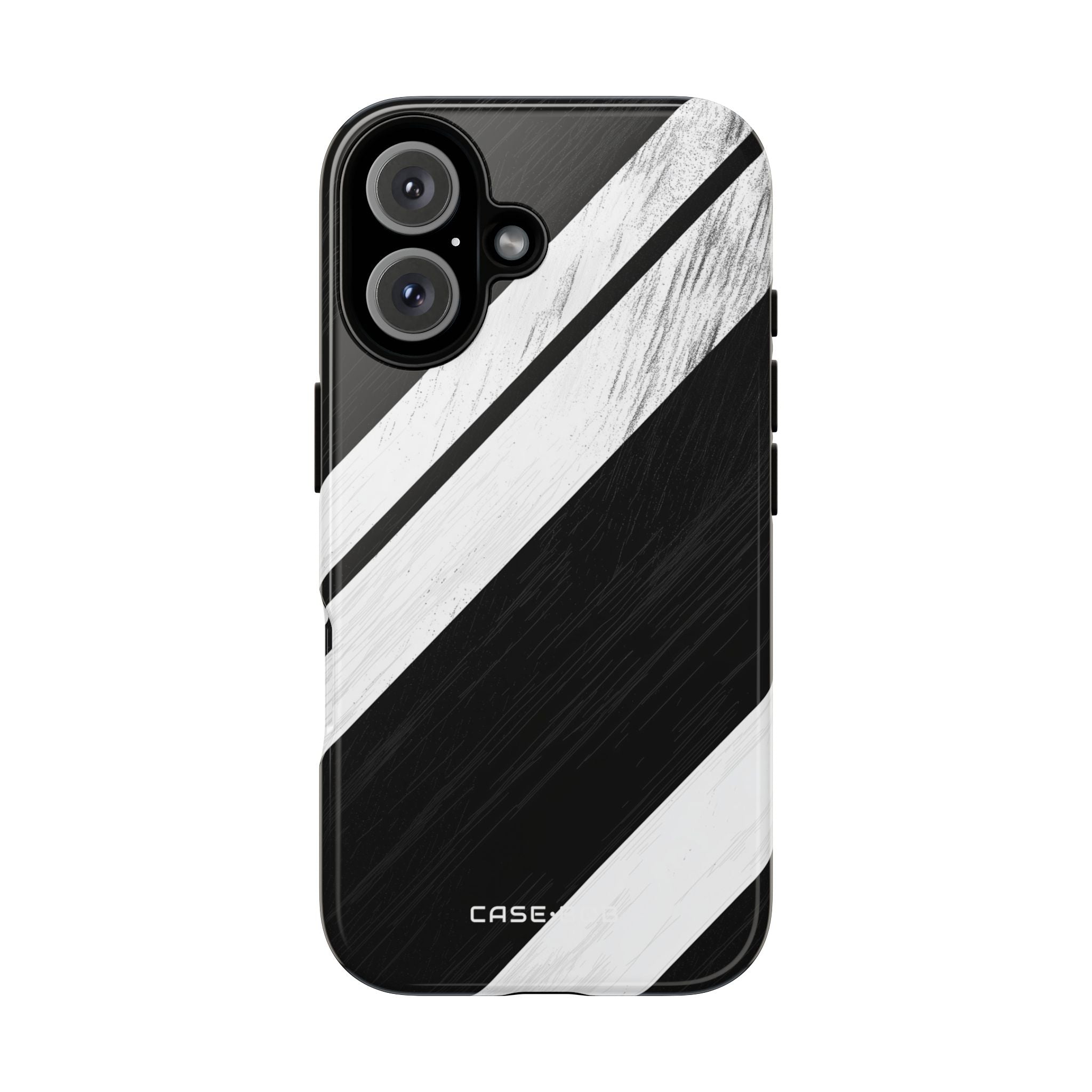 Distressed Stripe Motion iPhone 16 Case - Tough