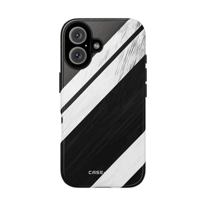 Distressed Stripe Motion iPhone 16 Case - Tough
