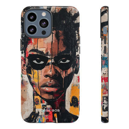 Masked Portrait Drips iPhone 13 Pro Max Case - Tough